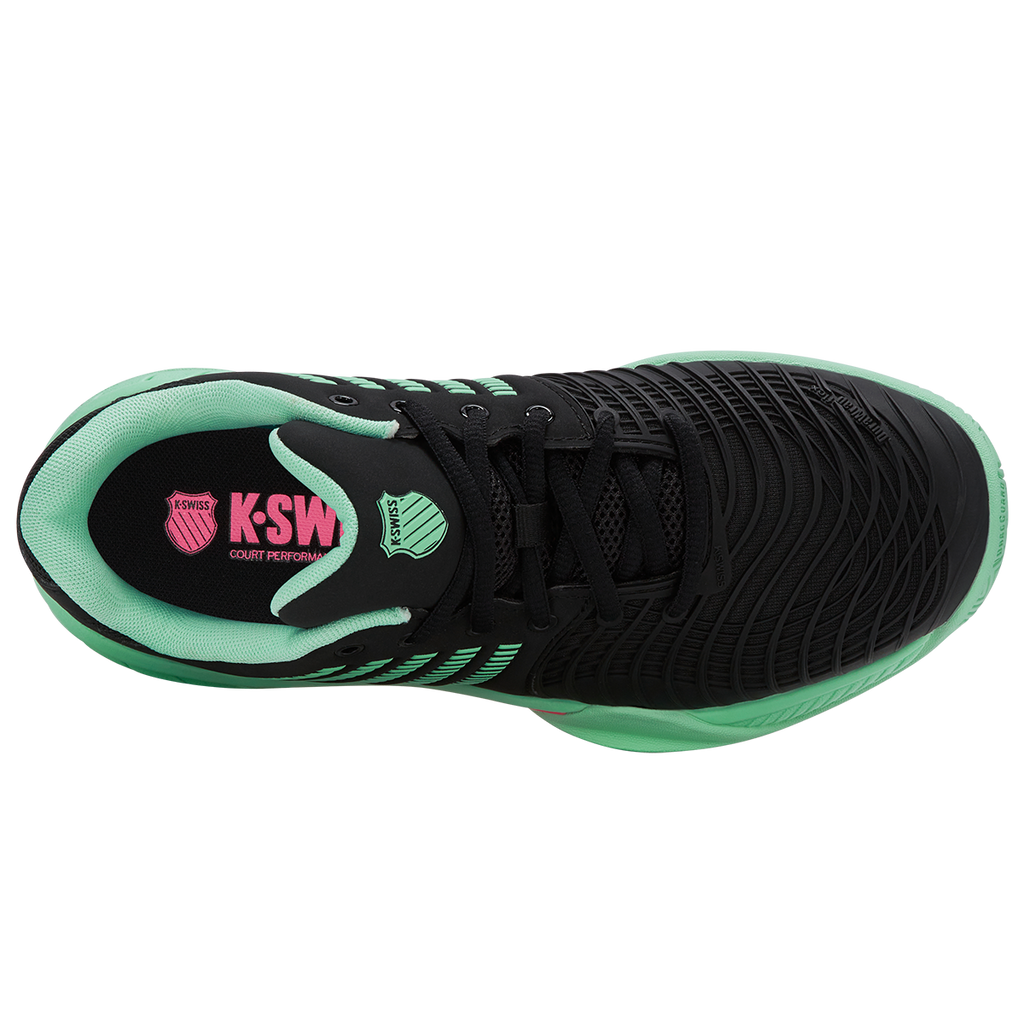 K-Swiss Women's Express Light 3 Tennis Shoes Black Mint
