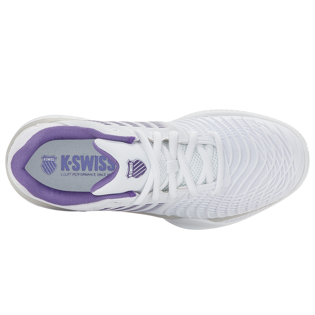 K-Swiss Women's Express Light 3 Tennis Shoes White Purple Haze