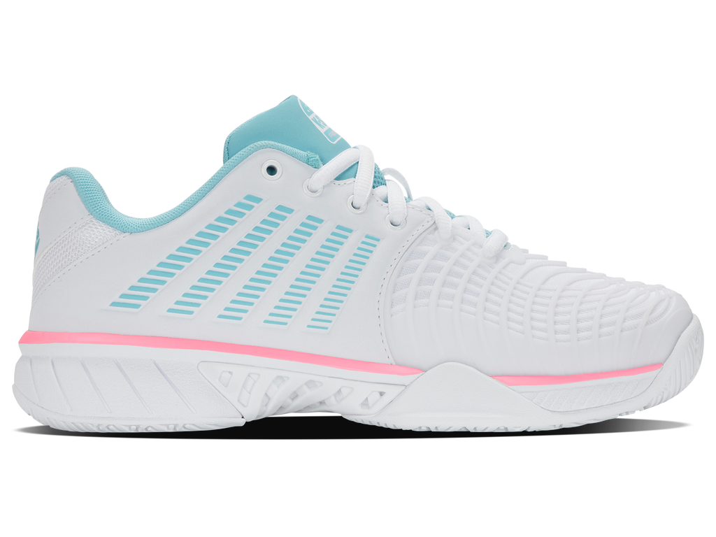 K-Swiss Women's Express Light 3 Padel Shoes White Neon Blue