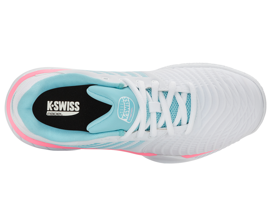 K-Swiss Women's Express Light 3 Padel Shoes White Neon Blue