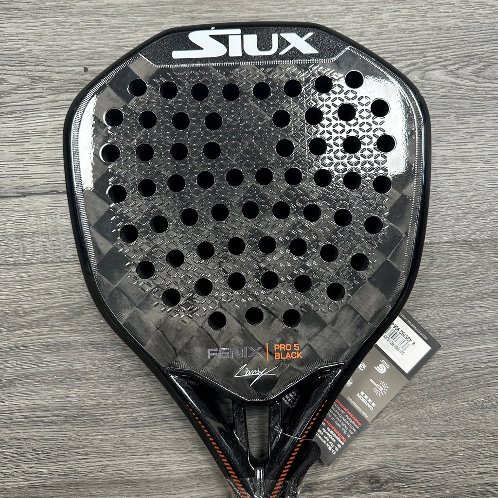 Siux Fenix Pro 5 Black Padel Racket OUTLET