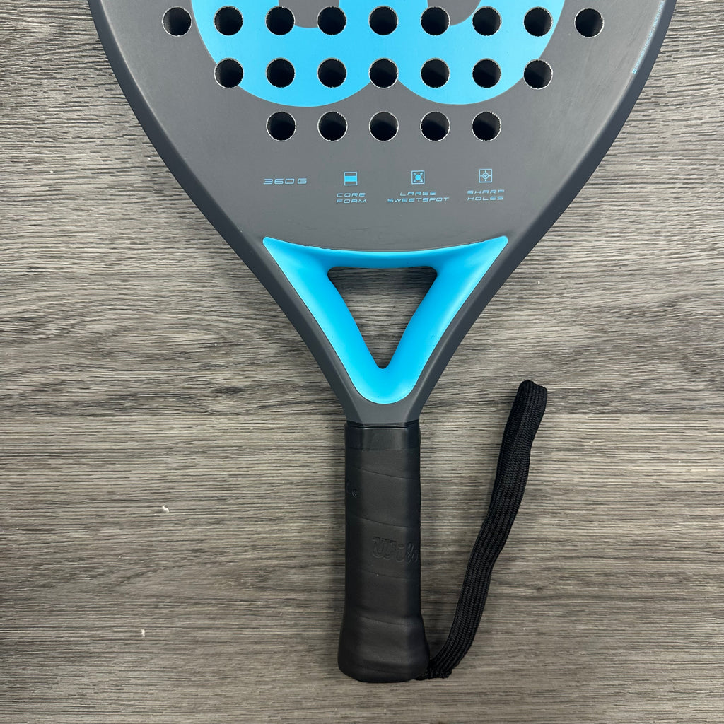 Wilson Match Point Padel Racket Grey Blue OUTLET