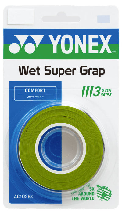 Yonex AC102EX Super Grap Overgrips Pack Of 3 Citus Green