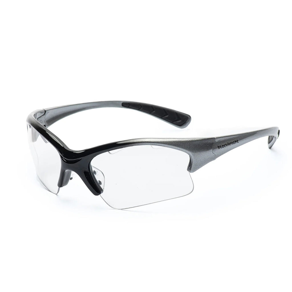 Black Knight Stiletto Eye Guard - Silver Black