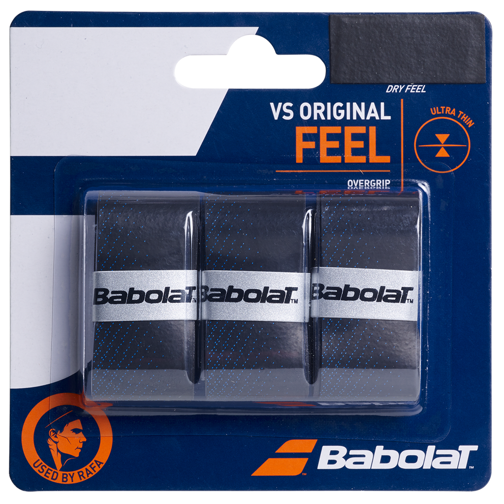 Babolat VS Original Feel Grip 3 Pack - Black Blue