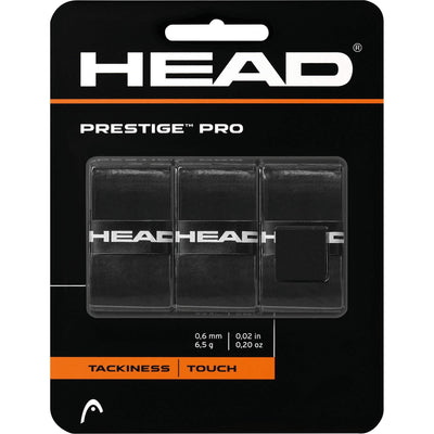 HEAD Prestige Pro Overgrip 3 Pack - Black