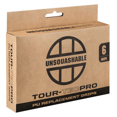 UNSQUASHABLE TOUR-TEC PRO PU Replacement Squash Grip - 6 Pack