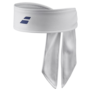 Babolat Tie Headband White / Sodalite Blue