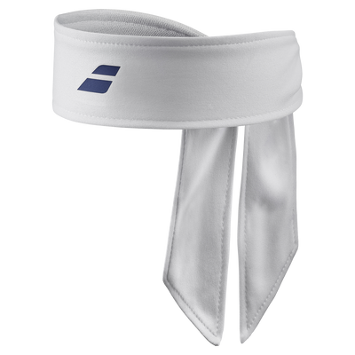 Babolat Tie Headband White / Sodalite Blue