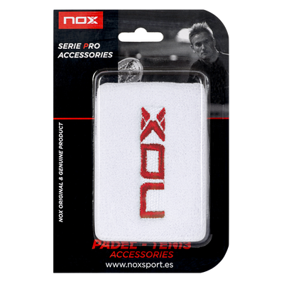 Nox Wristband 2 Pack - White Red