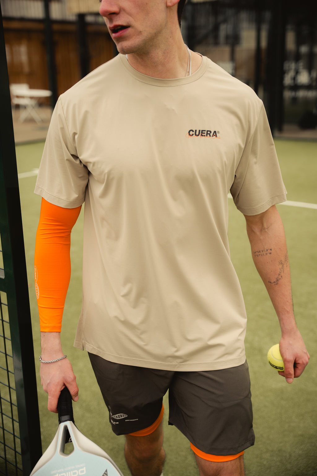Cuera Men's Active Light Weight T-Shirt Sand