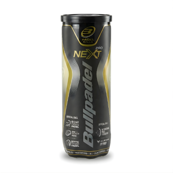 Bullpadel Next Pro FIP Padel Balls - 3 Ball Tube