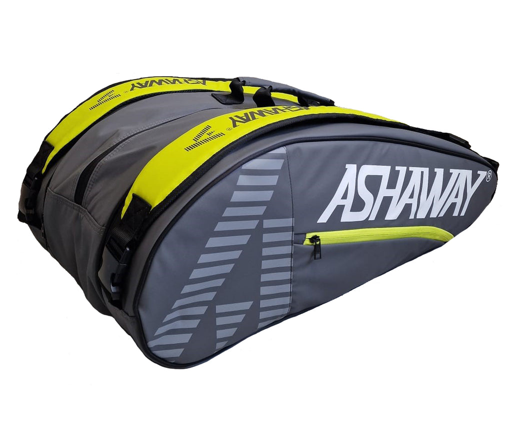 Ashaway Thermo ATB871 9(Triple) Racket Bag Grey Yellow