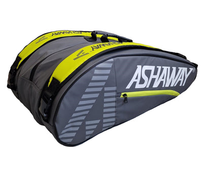 Ashaway Thermo ATB871 9(Triple) Racket Bag Grey Yellow