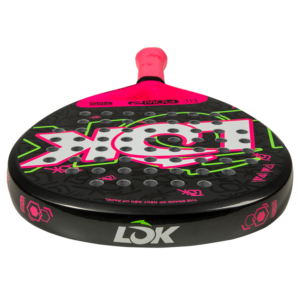 Neon Pink Racket Lok Be Flow Gen 2 Padel Racket Pink – PDHSports