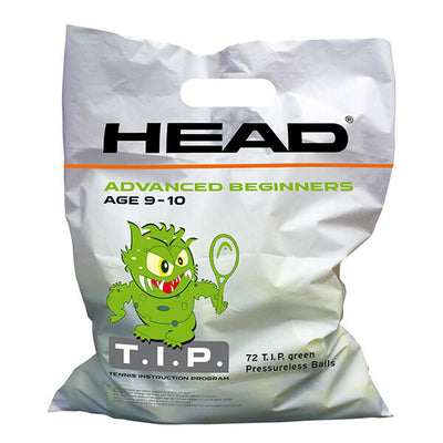 Head 72 x Tip Green Junior Tennis Ball