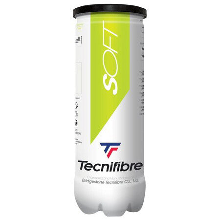 Tecnifibre Green Soft Stage 1 Junior Tennis Balls 3 Ball Tube