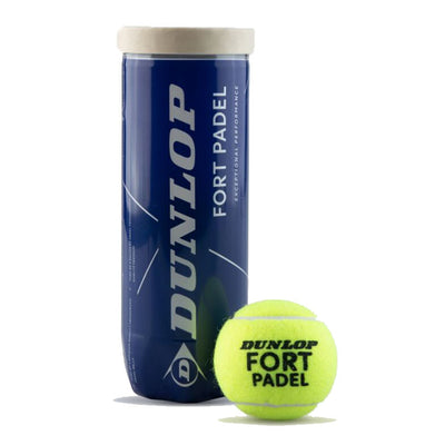 Dunlop Fort Padel Balls - 3 Ball Tube