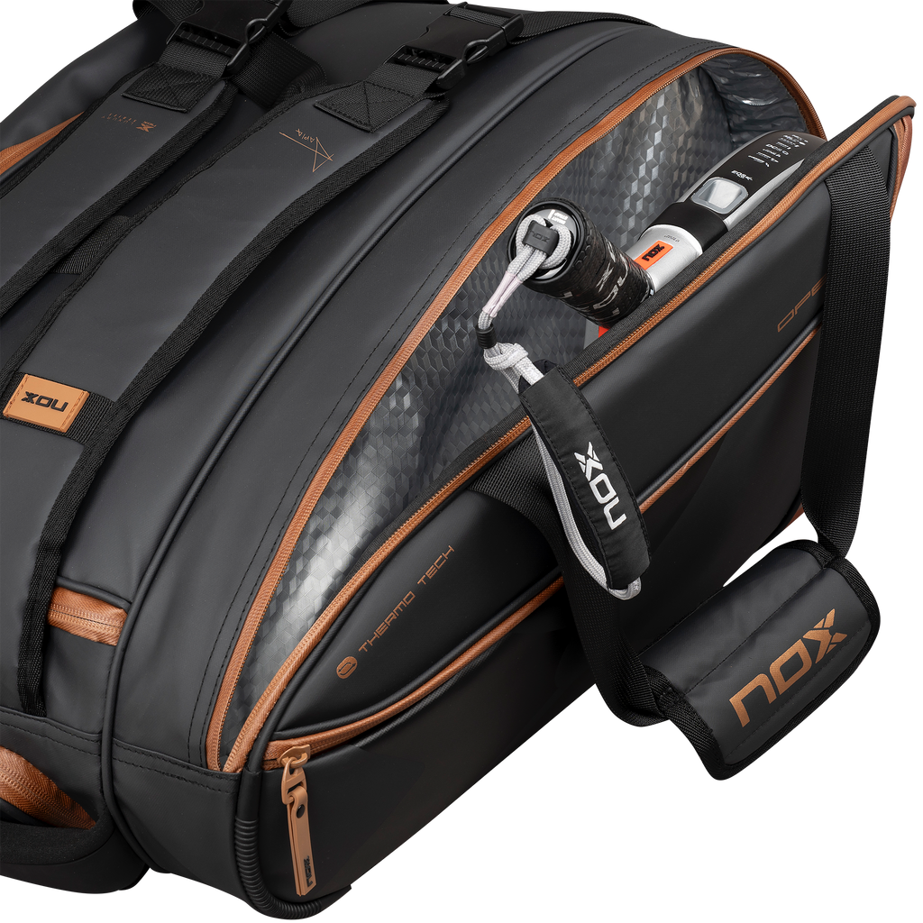 Nox Luxury Open Series Padel Bag Black Brown