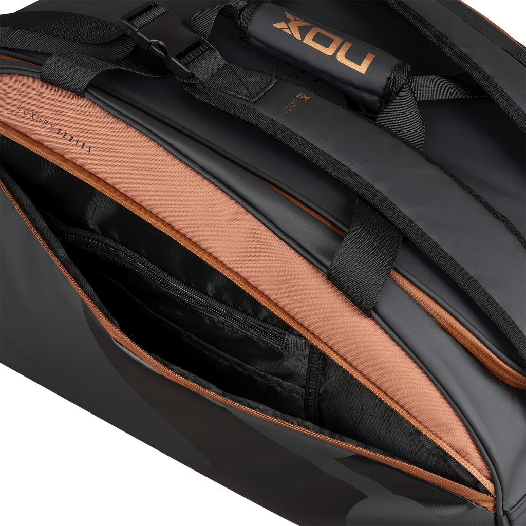 Nox Luxury Open Series Padel Bag Black Brown