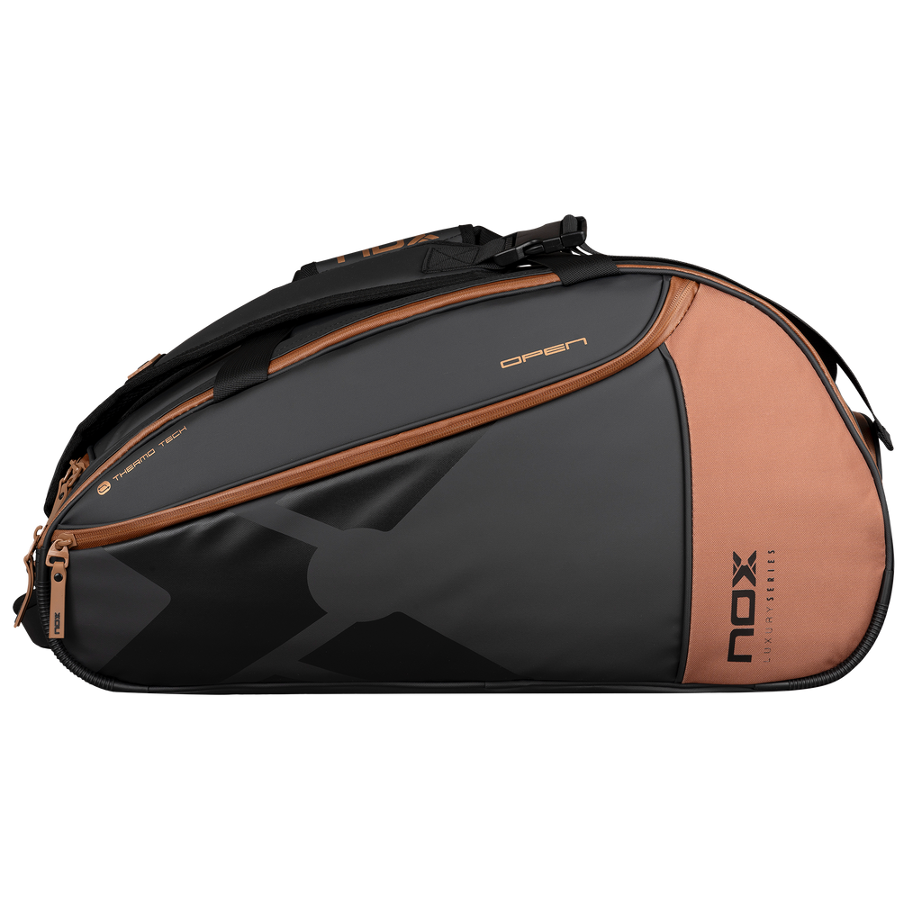 Nox Luxury Open Series Padel Bag Black Brown