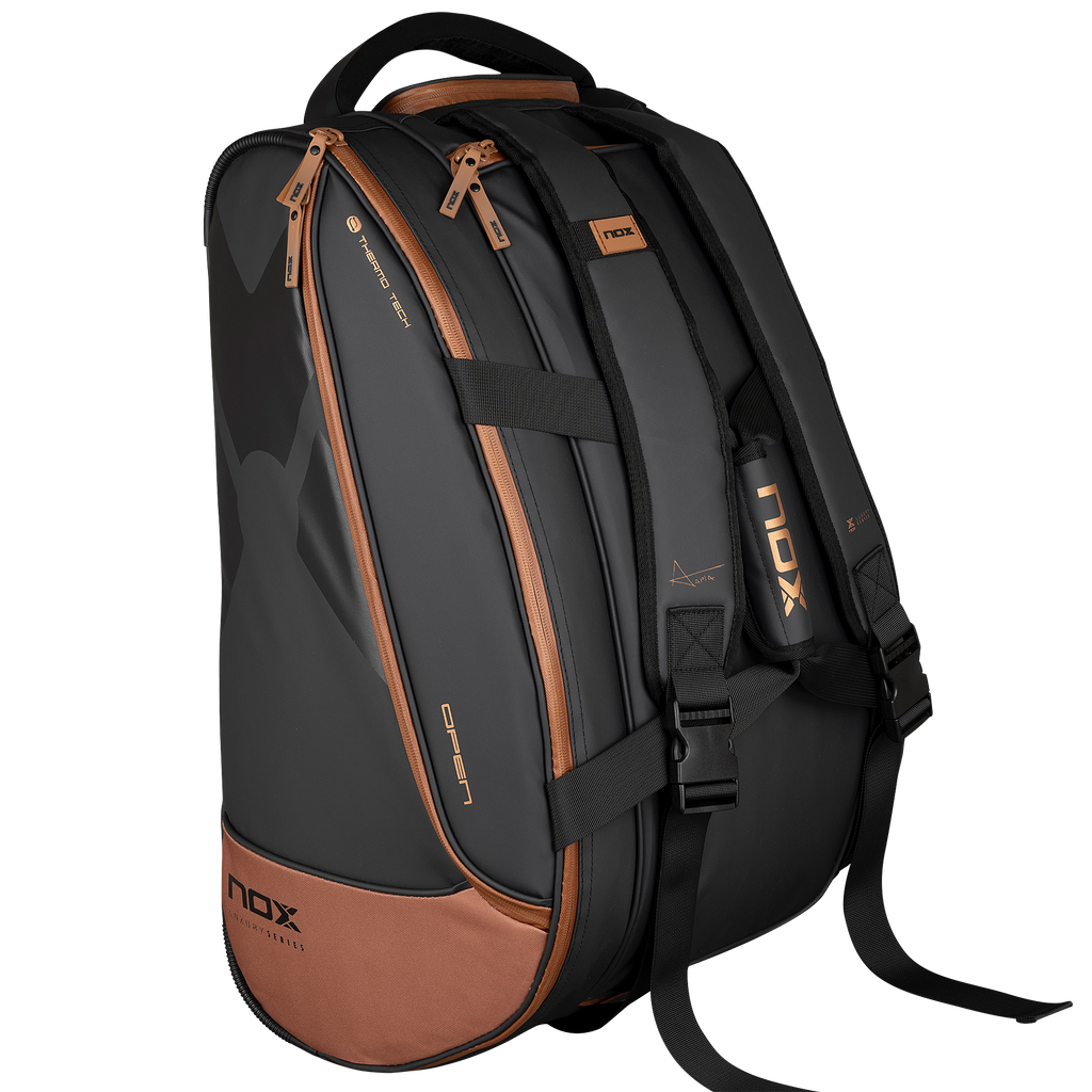 Nox Luxury Open Series Padel Bag Black Brown