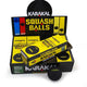 Karakal Double Yellow Dot Squash Balls - 1 Dozen