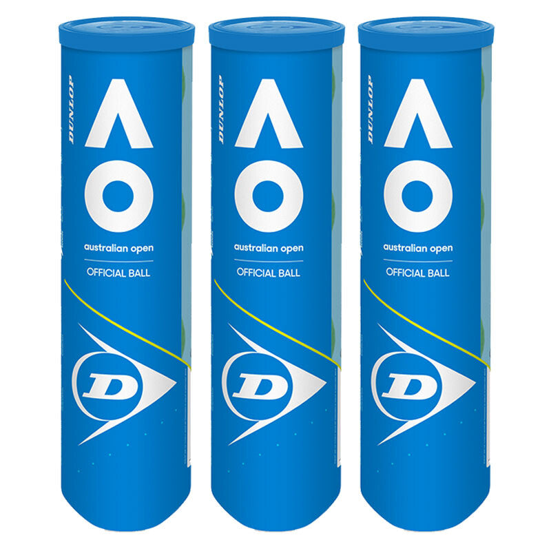 Dunlop Australian Open Tennis Balls - 1 Dozen