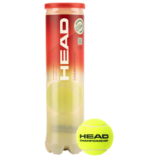 HEAD Championship Tennis Balls - 4 Ball Tube
