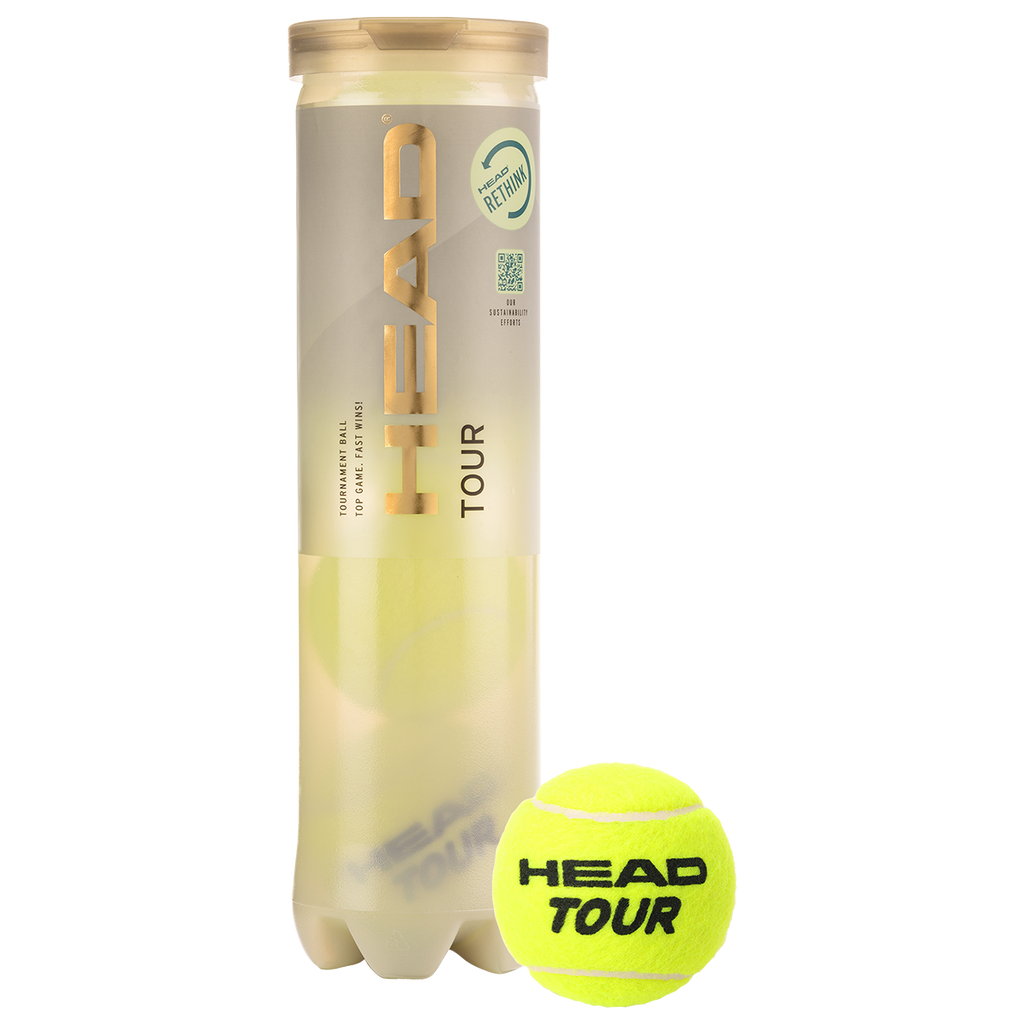 Head Tour Tennis Balls - 4 Ball Can