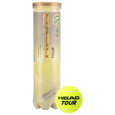 HEAD Tour Tennis Balls - 4 Ball Can