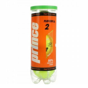 Prince Play & Stay Stage 2 Orange Tennis Ball - 3 Ball Tube