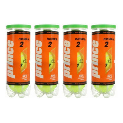 Prince Play & Stay Stage 2 Orange Tennis Ball - Dozen