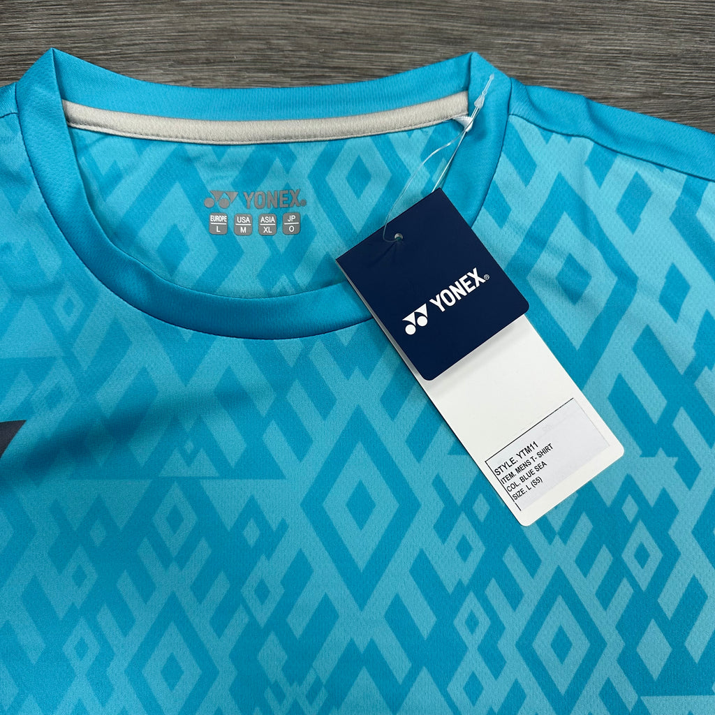 Yonex Men's YTM11 T-Shirt Blue Sea OUTLET