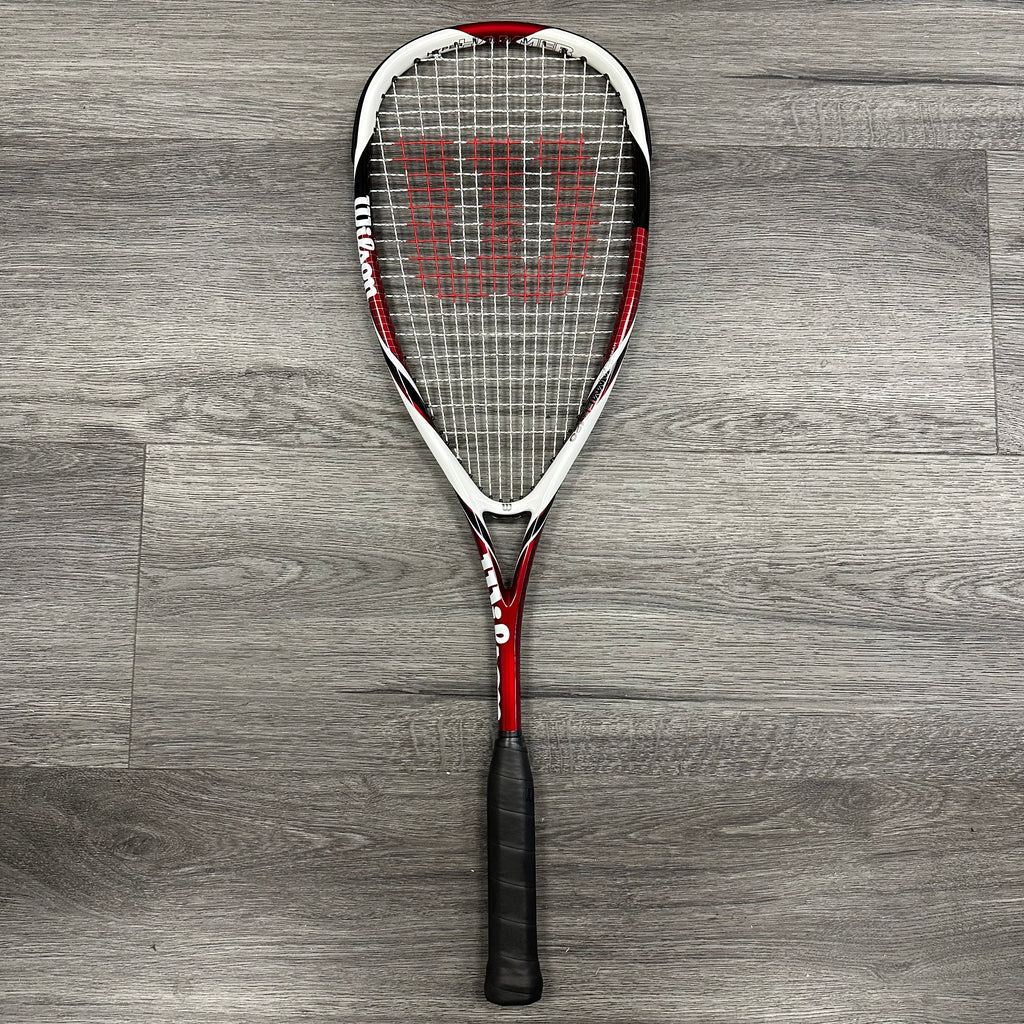 Wilson Hyper Hammer 120 Squash Racket - Red Black OUTLET