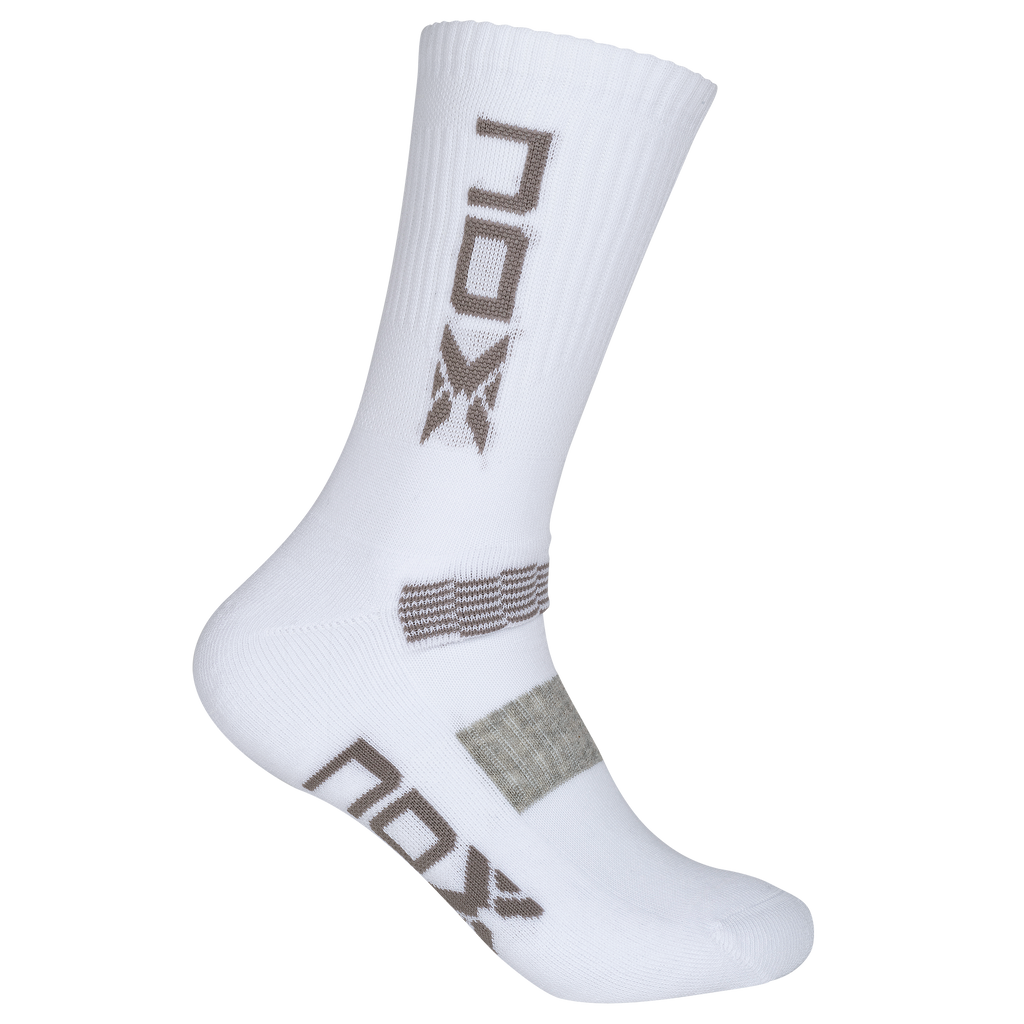 Nox Mid-Calf Technical Socks - White Grey