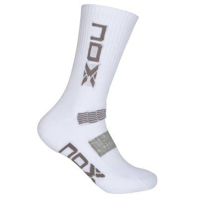 Nox Mid-Calf Technical Socks - White Grey