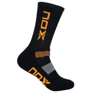 Nox Mid-Calf Technical Socks - Black Orange