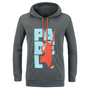 Babolat Men's Padel Hood Sweat Magnet Grey