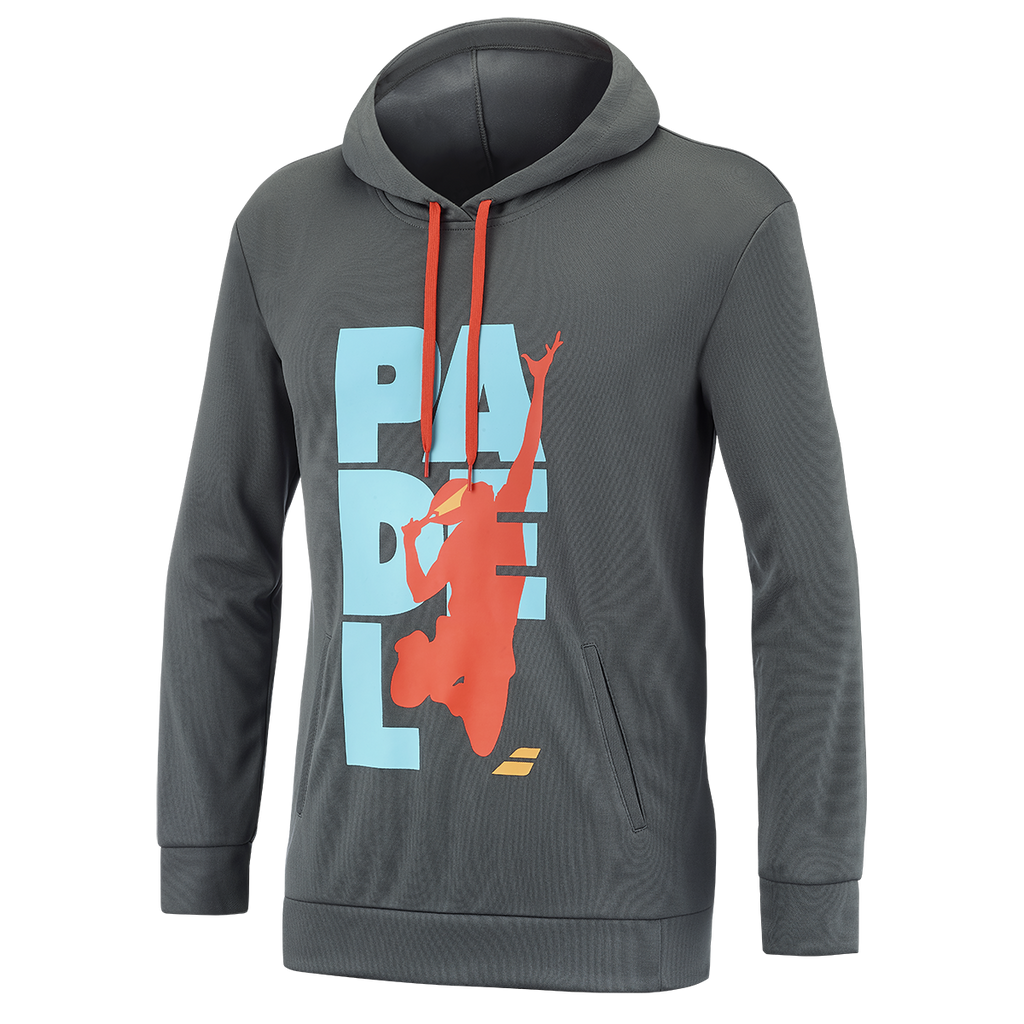 Babolat Men's Padel Hood Sweat Magnet Grey