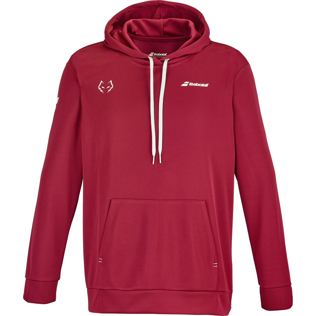 Babolat Men's Padel Hood Sweat Lebron Red Dahlia