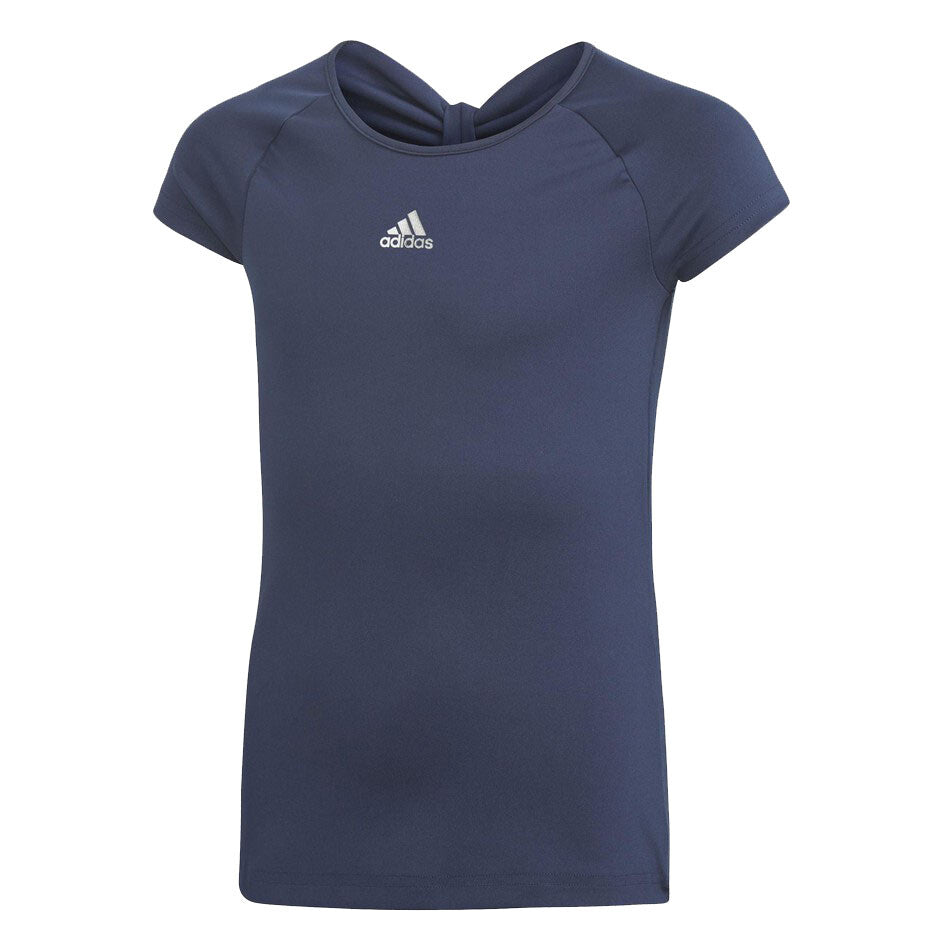 Adidas Girls' Ribbon Tee Navy