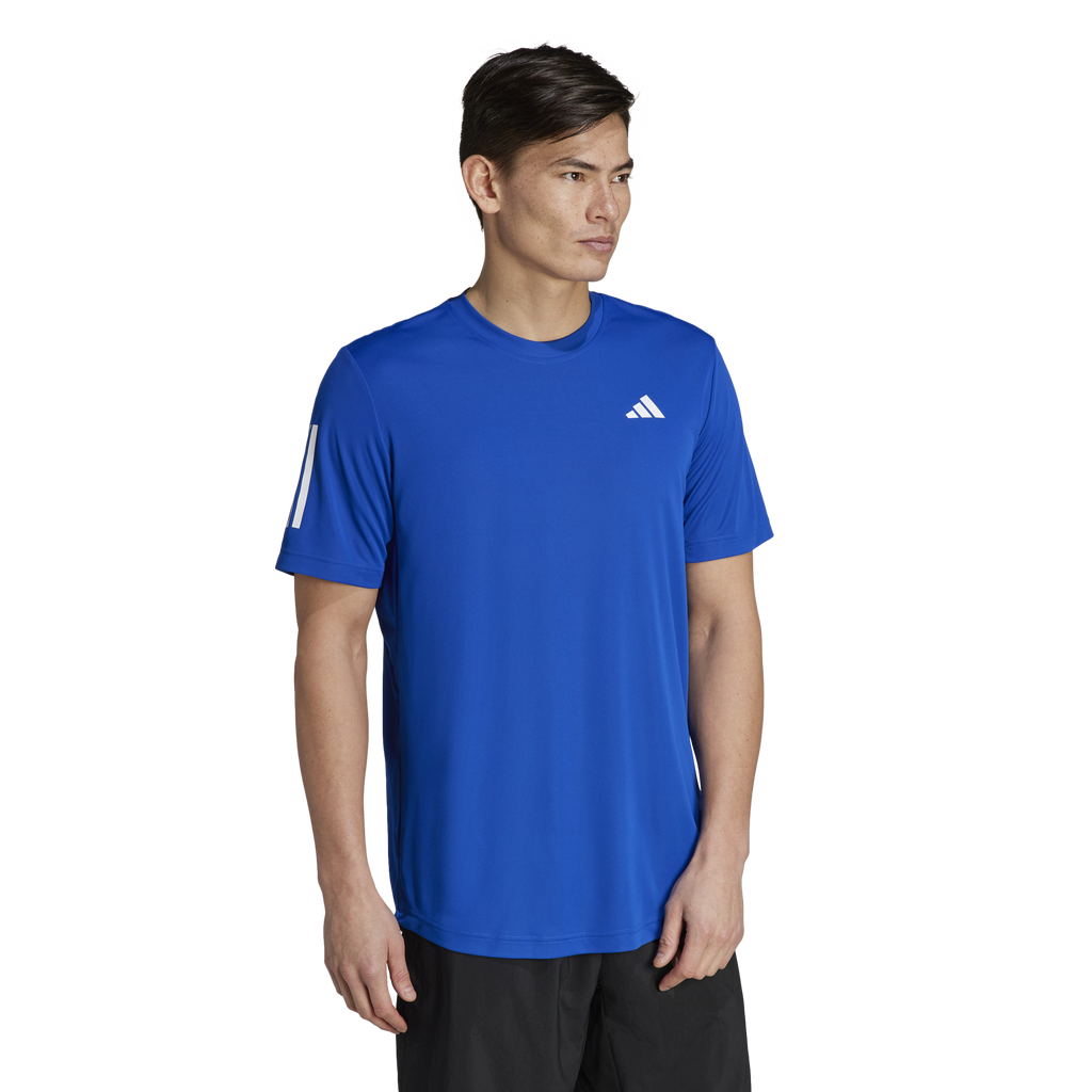 Adidas Men's Club 3 Stripe Tee Royal Blue