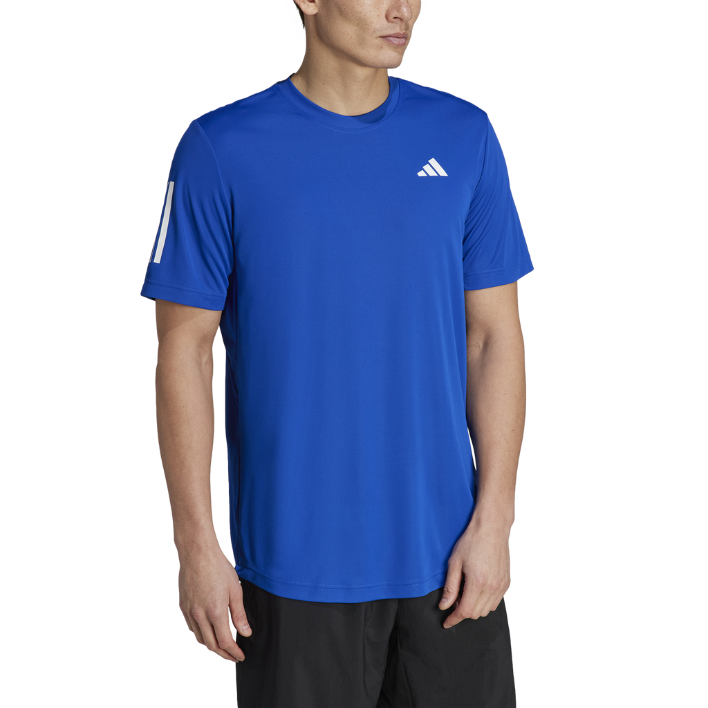 Adidas Men's Club 3 Stripe Tee Royal Blue