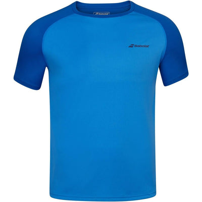 Babolat Boys Play Crew Neck Tee Blue Aster