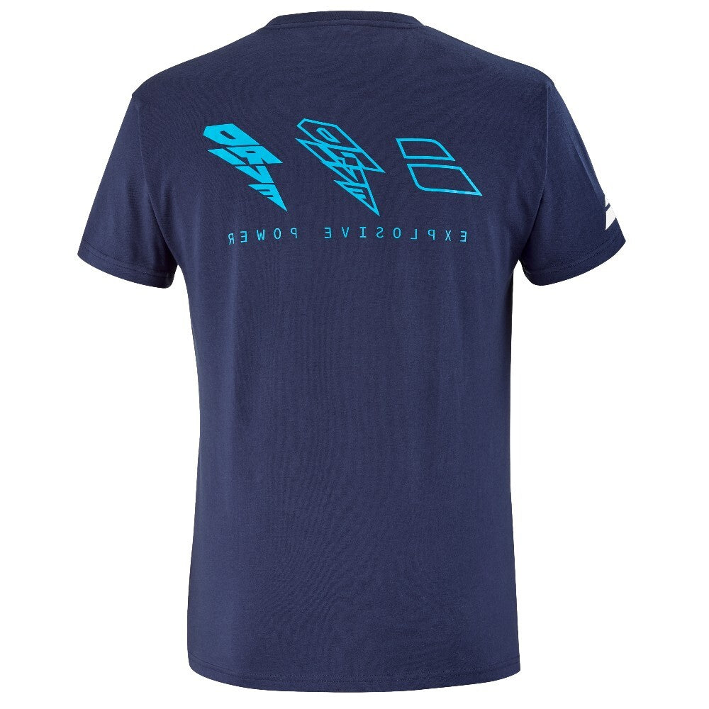 Babolat Men's Drive Cotton Tee Drive Blue