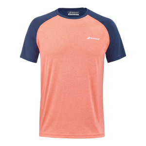 Babolat Men's Play Crew Neck Tee Fluo Strike Estate Blue