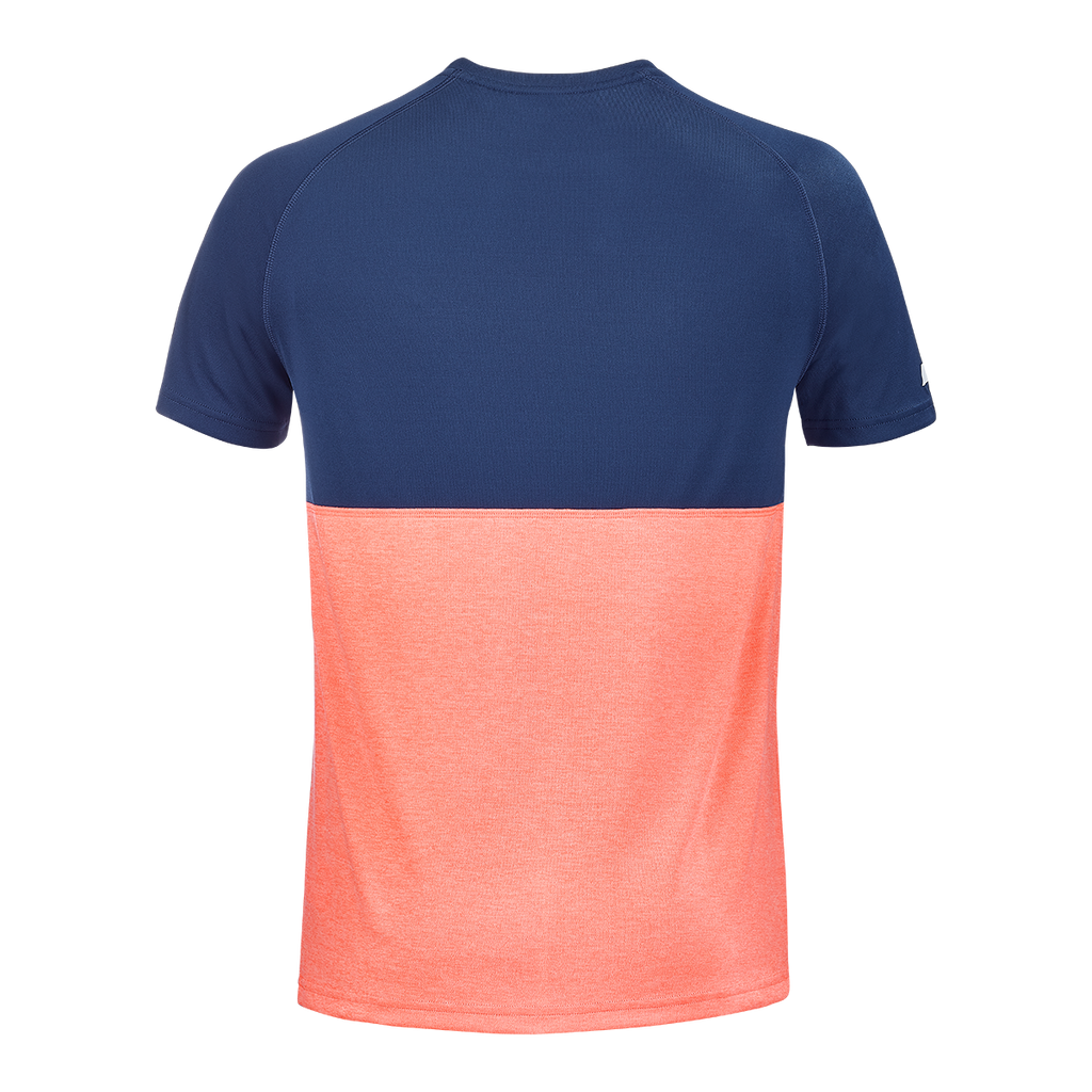 Babolat Men's Play Crew Neck Tee Fluo Strike Estate Blue