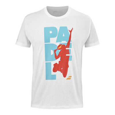 Babolat Men's Padel Cotton Tee White