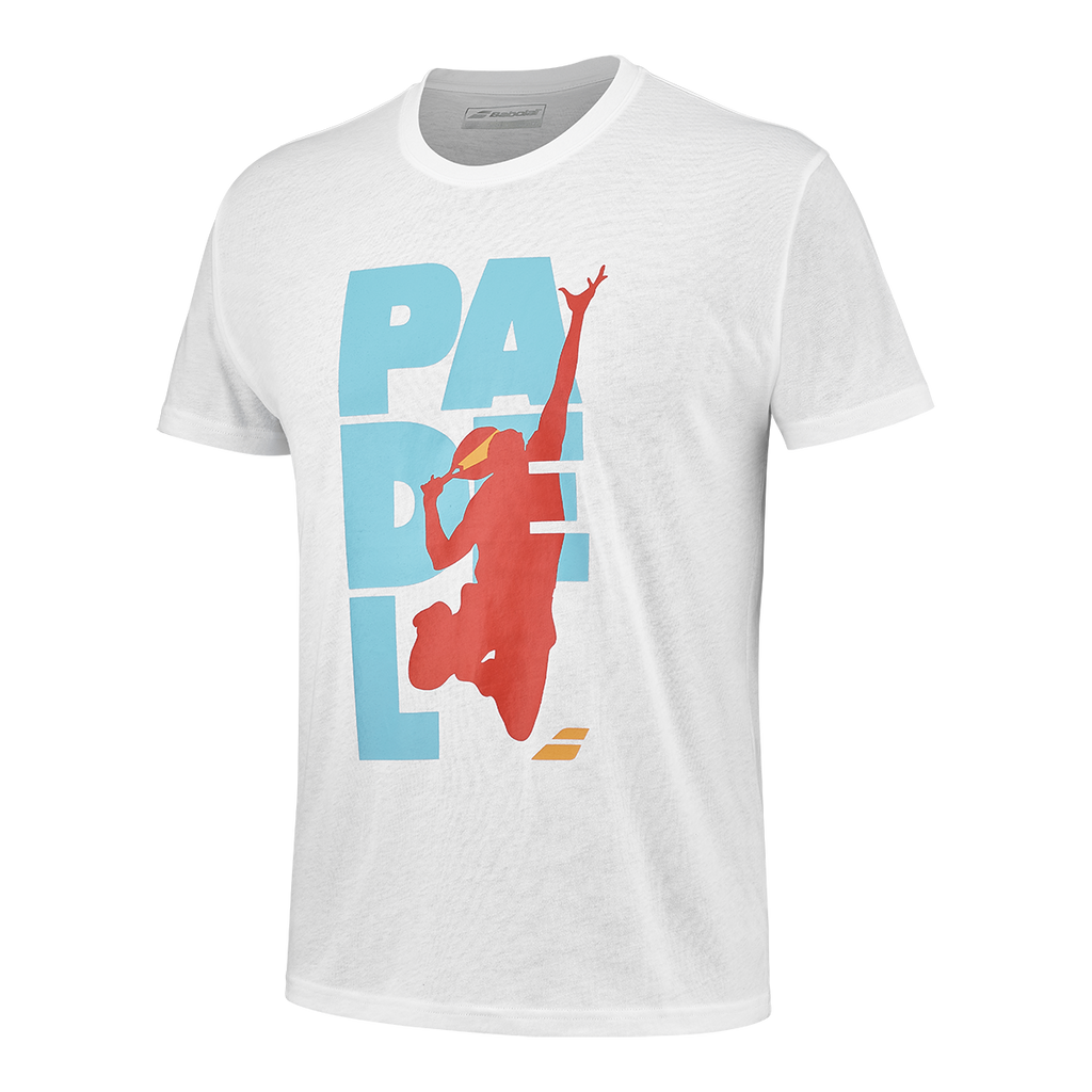 Babolat Men's Padel Cotton Tee White